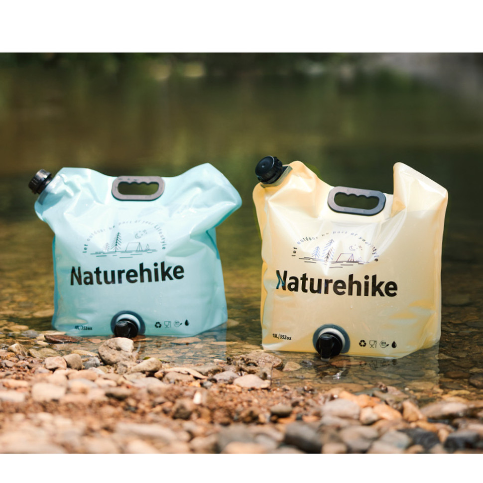 Складаний контейнер для води з поліетилену Naturehike CNK2450CF027, 10 л, блакитний Київ - фото 3