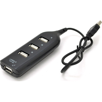 Концентратор Voltronic USB 2.0 to 4xUSB black (DNS-HUB4-OB) Винница - изображение 1