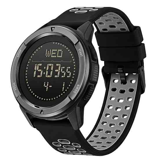 Годинник чоловічий водостійкий тактичний North Edge Alps Flex Grey з компасом (2 ремінці) Вінниця