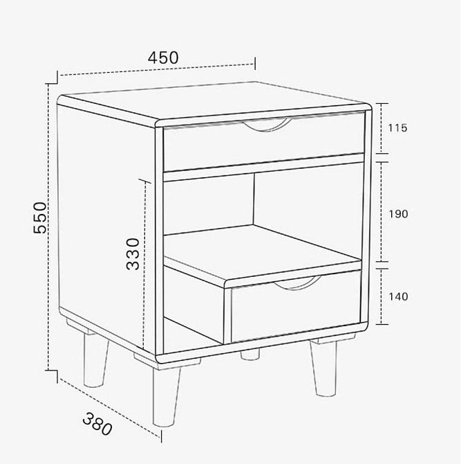 Приліжкова тумба "Ален" мускат Миколаїв - фото 2
