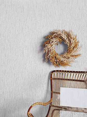 Шпалери вінілові на флізеліні гарячого тиснення DU&KA 1.06х10 вензель основа під штукатурку сірі коричневі Київ