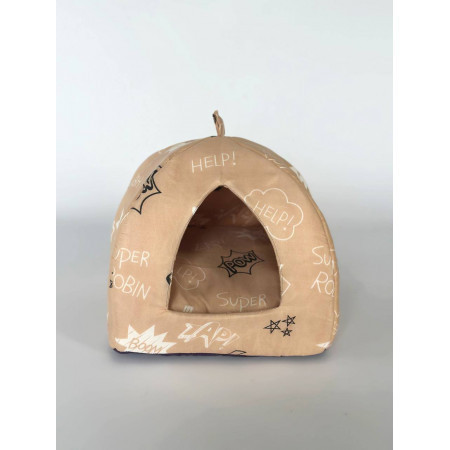 М'який будиночок для домашніх тварин собак та котів 1352 M (50*50см), Бежевий Київ - фото 1