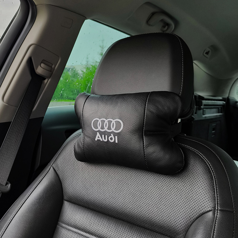 Подушки для шиї на підголівник Audi, Подарунок в машину чоловікові, Подушки з логотипом від виробника YI-30 Львів - фото 14