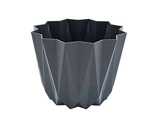 Горщик для квітів PRIZMA (15х11,5см) 1,5л (антрацит) ТМ ELIF PLASTIK Київ