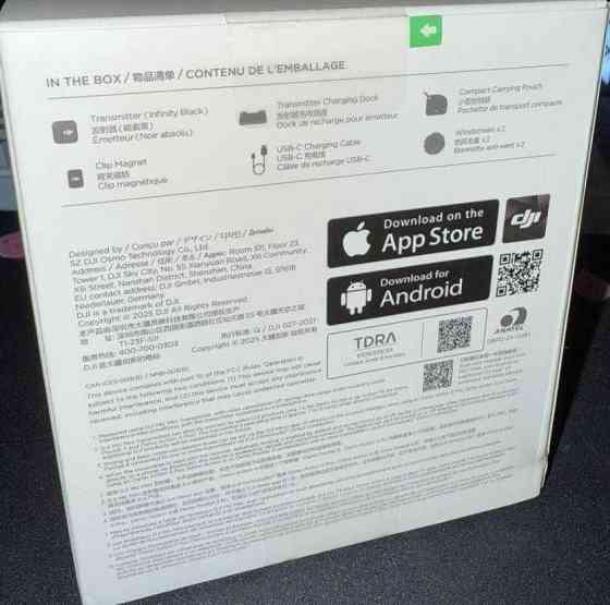 Микрофон DJI mic mini black transmitter беспроводной петличка. Киев