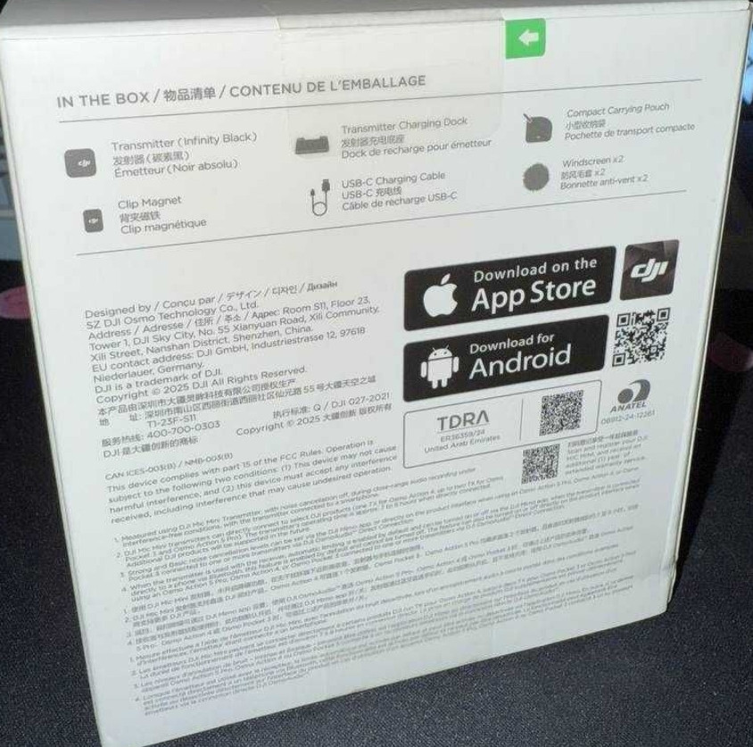 Микрофон DJI mic mini black transmitter беспроводной петличка. Киев - изображение 1