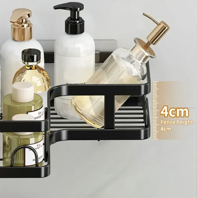 Кутова полиця для ванної кімнати Corner Shower Caddy 2 шт, настінна, металева, з  кріпленням Одеса - фото 3