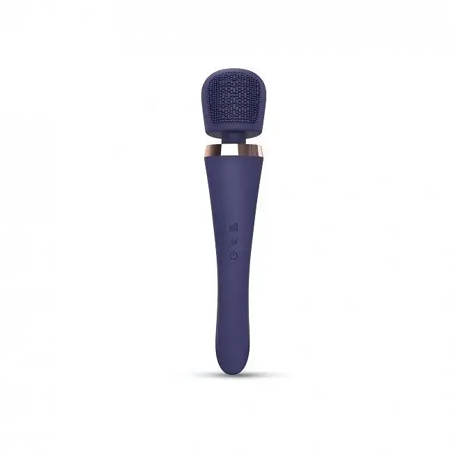 Вібромасажер із силіконовою щіточкою Love to Love Brush Crush - Midnight Indigo Львів - фото 2