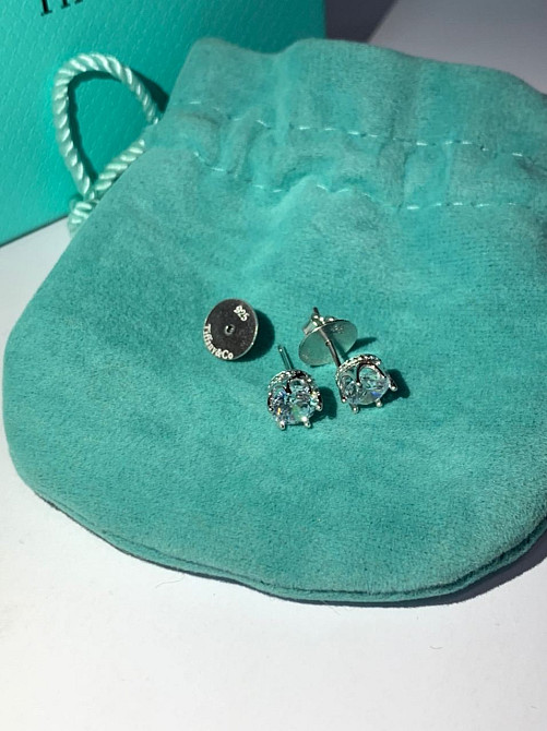 Серьги гвоздики Тиффани Tiffany, серебро 925 пробы. Мешочек Тиффани. Идеально на подарок девушке! Одесса - изображение 5