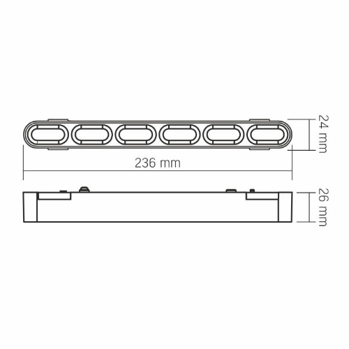 LED Світильник магнітний трековий 18W 4000К 48V чорний VL-TRMS-LD19B Videx Житомир