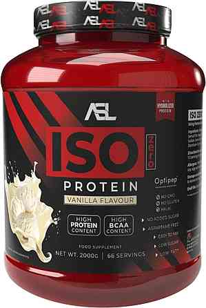 Протеин AllSports Labs Iso Zero Protein 2 kg (Vanilia) (90 % isolate, zero lactose, zero sugars, aspartame free) Луцк