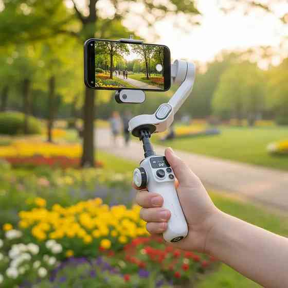 Триосьовий стабілізатор AOCHUAN Professional Gimbal Stabilizer for Smartphone SMART P2 White Одеса