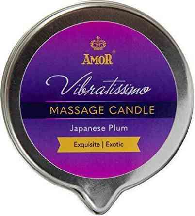 Масажна свічка - Vibratissimo Japanese Plum, 100 мл Sex Aura Київ