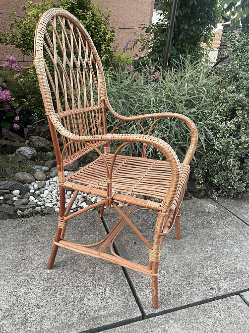 Стільчик плетений кухонний з лози Київ - фото 7