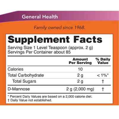 Вітамінно-мінеральний комплекс Now Foods D-Манноза, D-Mannose, порошок 170 гр. (NOW-02809) Вінниця