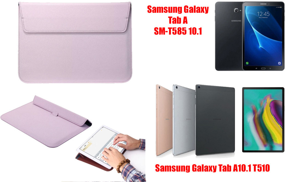 Чехол-конверт VitoCase для Samsung Galaxy Tab A T585, T510, с функцией подставки для планшета Фиолетовый Киев - изображение 1