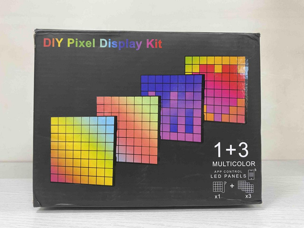 Б/В DIY Pixel Display Kit 1+3, світлодіодний піксельний дисплей 8×8, RGB LED панелі, Bluetooth, USB Type-C, App Control Київ - фото 1