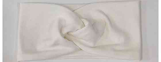 Повязка женская для спорта молочная Киев