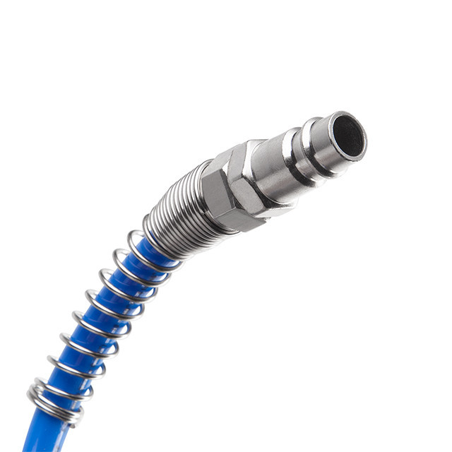 Шланг спіральний поліуретановий, 5,5×8 мм, 20 м, зі швидкороз'ємними з'єднаннями INTERTOOL PT-1709 Київ - фото 4