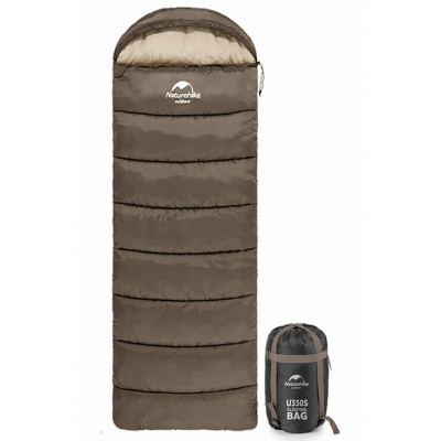 Спальний мішок Naturehike U350 NH20MSD07 Hollow Cotton Right Brown (6927595767221-R) Вінниця - фото 1