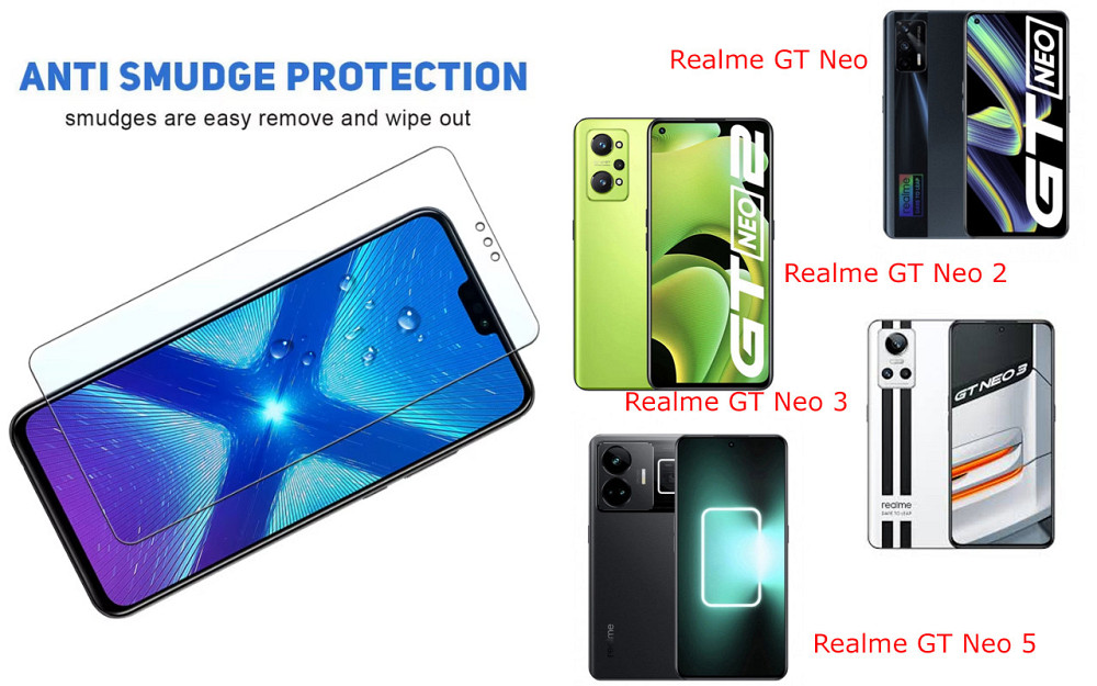 Защитное стекло NeoGlass для Realme GT Neo, GT Neo 2, GT Neo3, GT Neo5 – ультрапрозрачное и устойчивое Киев - изображение 3