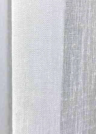 Тюль преміум льон фактурний “Costa” колір білий 1960т Київ