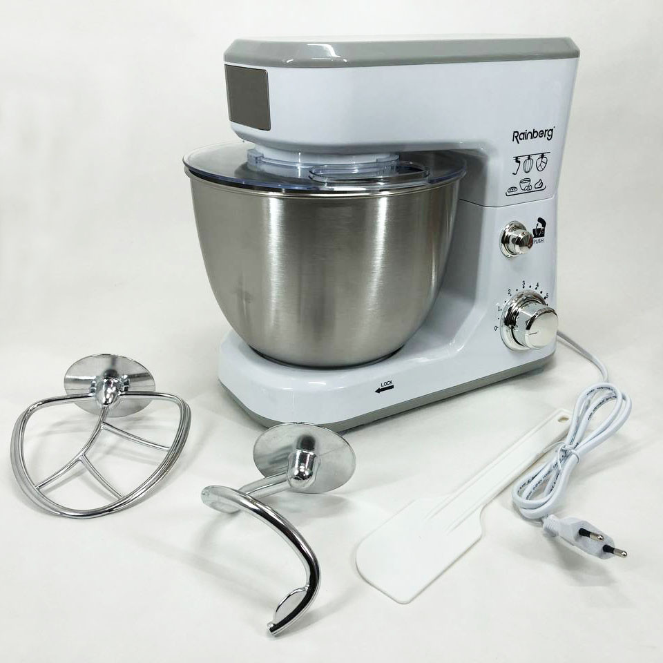 Безшумний кухонний комбайн, Міксер для приготування крему і соусів, Кухонний тістомісильник з насадками HL-41 Івано-Франківськ - фото 1