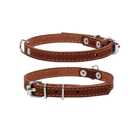 Нашийник CoLLaR одинарний (ширина 14мм, довжина 27-35см) коричневий Київ