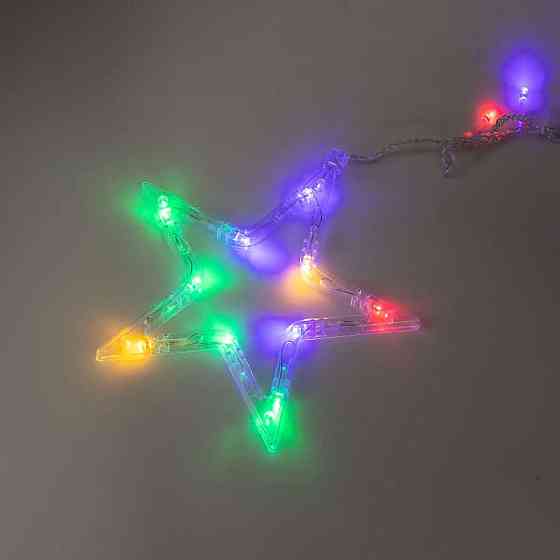 Garlando Електрична гірлянда Зірка штора 3 метри на вікно для фотозон мультиколор WYF11ML Коломия