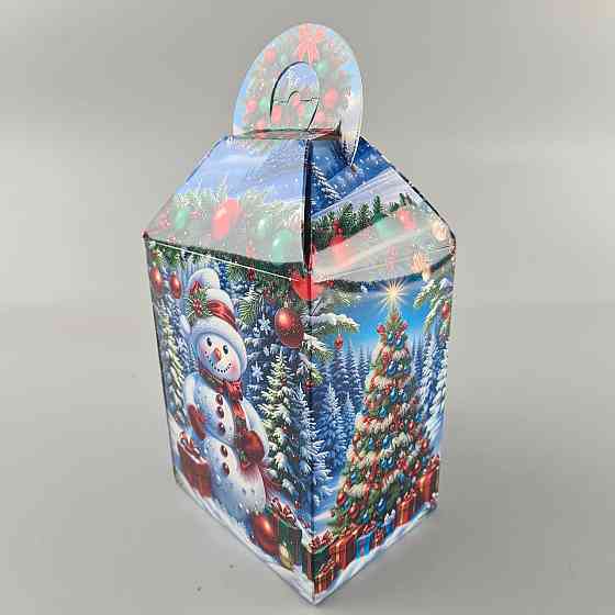 Новогодняя подарочная картонная упаковка для конфет (700грм) №231 