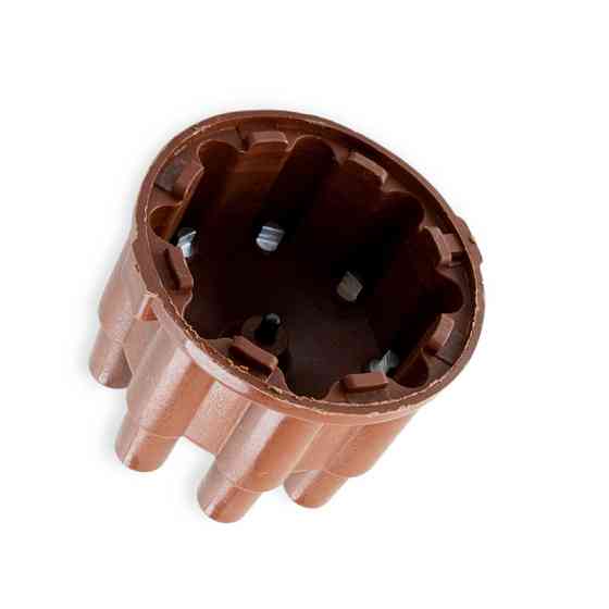 Кришка ГАЗ 53, ЗІЛ 130 (кришка розподільника запалення коричнева) алюмінієвий контакт Тайвань трамблера Мукачево