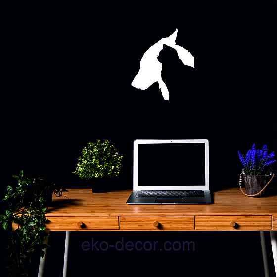 Декоративне настінне Панно «Кіт та Собака», Декор на стіну 90*78 см, Білий Київ