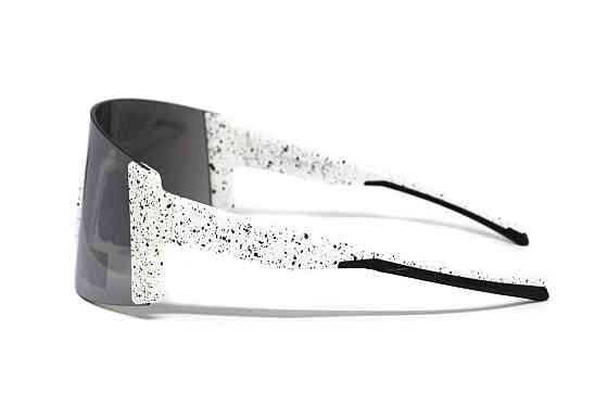 Окуляри захисні Global Vision Astro White (G-Tech™ silver), дзеркальні сірі в білій оправі (з можливістю установки діоптрійної Запорожье