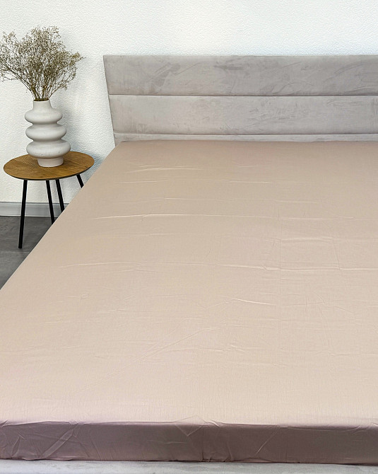 Ecotton Простирадло на резинці Ecotton Євро 200х200 см із сатину (арт. 14-1210 Shifting Sand) к Коломыя - изображение 1