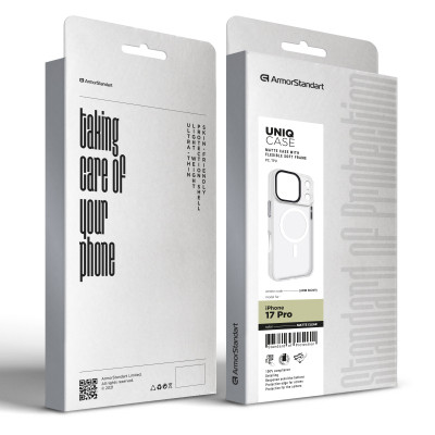 Чохол до мобільного телефона Armorstandart Uniq MagCase Apple iPhone 17 Pro Matte Clear (ARM86269) Вінниця - фото 2