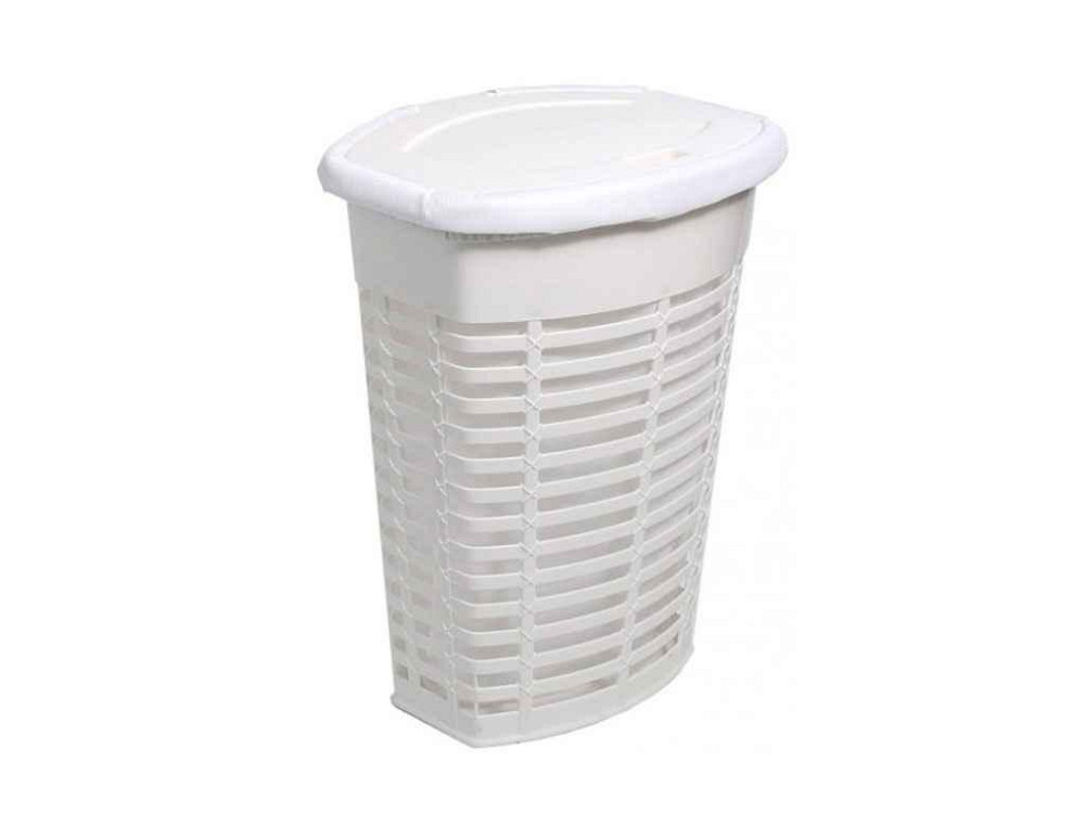 Корзина для білизни Palm, біла 50л ТМ Prima Nova   Solmir Київ - фото 1