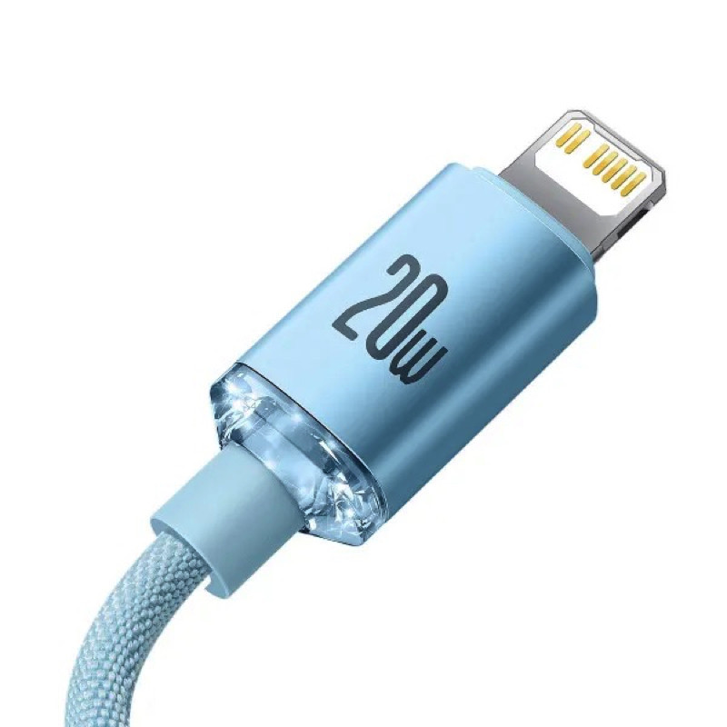 Кабель Baseus Gem Fast-Charging Data Cable USB-C to iP 20W 1m Galaxy Blue Київ - фото 3
