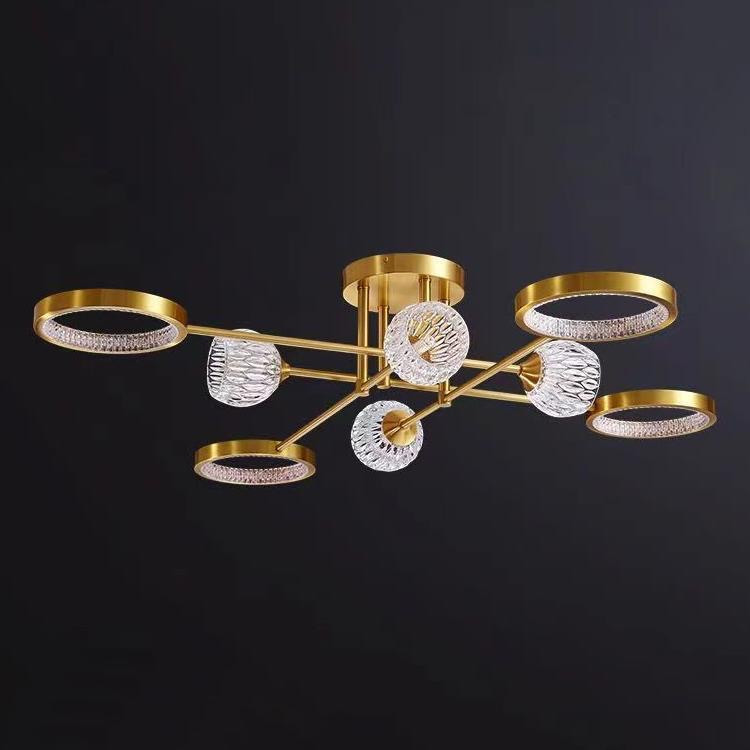 Светодиодная люстра Нептун 8925 (Золотая) на 8 плафонов Винница - изображение 3