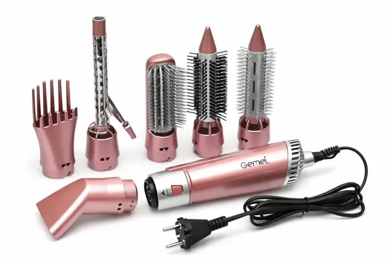 Стайлер фен для волос браш щетка 7 в 1 для сушки и укладки 2200Вт профессиональный Gemei GM-4831 Коломыя