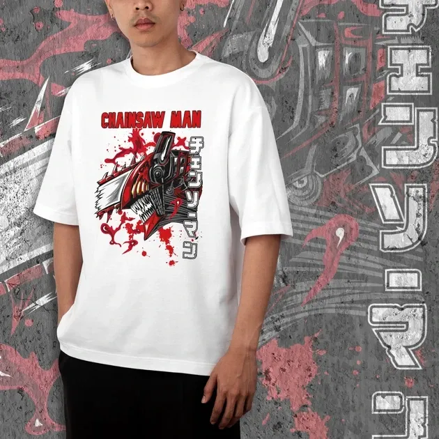 Футболка для підлітка хлопчика з принтом Человек Бензопила Денджи 4 WE Розмір 160 Anime10487 Дніпро - фото 3