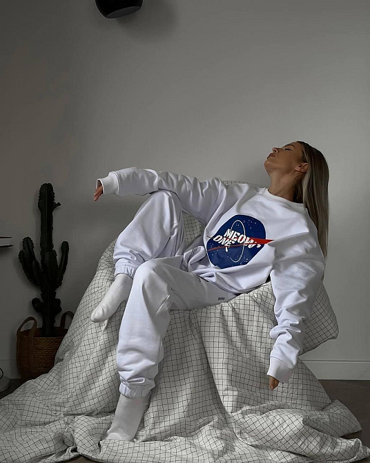 Женский стильный повседневный спортивный костюм качественная двунить 44/46 Одесса - изображение 3
