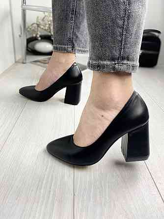 Nivelle Туфлі жіночі NIVELLE чорні натуральна шкіра каблук 9 см розміри 36-39 (3155) Коломыя