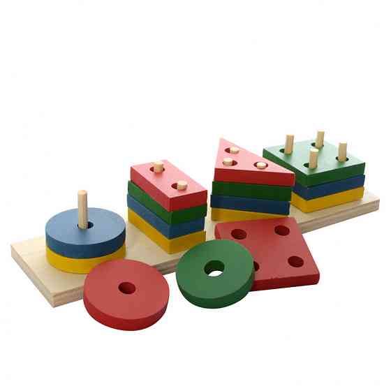 Розвиваюча іграшка Геометрика MD 0715 дерев'яна Вінниця