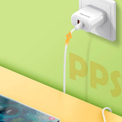 Зарядний пристрій ColorWay GaN Mini 25W PD Port PPS USB-C white (CW-CHS052PD-WT) Вінниця - фото 6