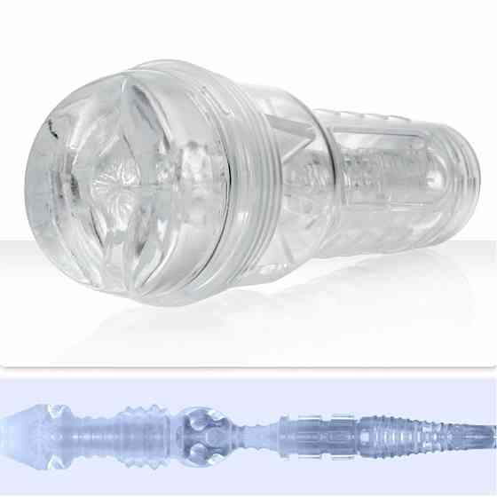 Мастурбатор анус у колбі, кібершкіра Fleshlight Ice Butt Crystal, прозорий Sex Aura Київ