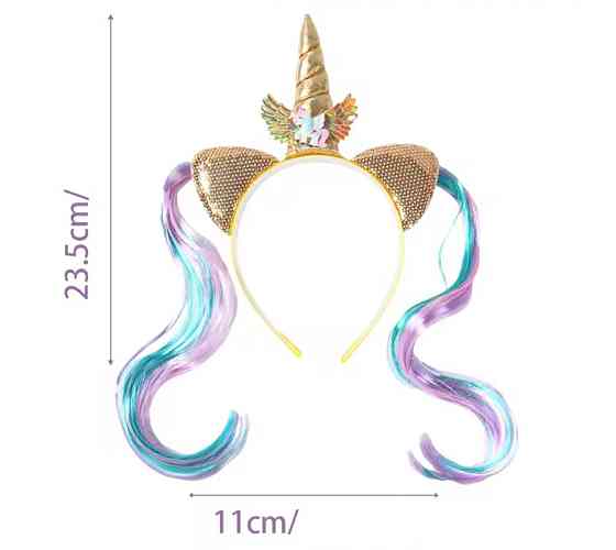 Детский обруч Единорог 12 см желтый Киев