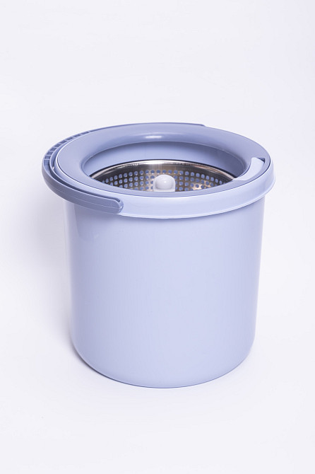 Набір для вологого прибирання з круглою телескопічною шваброю з мікрофібри та відром із віджимом для дому HP-35015-21 Коломия - фото 2