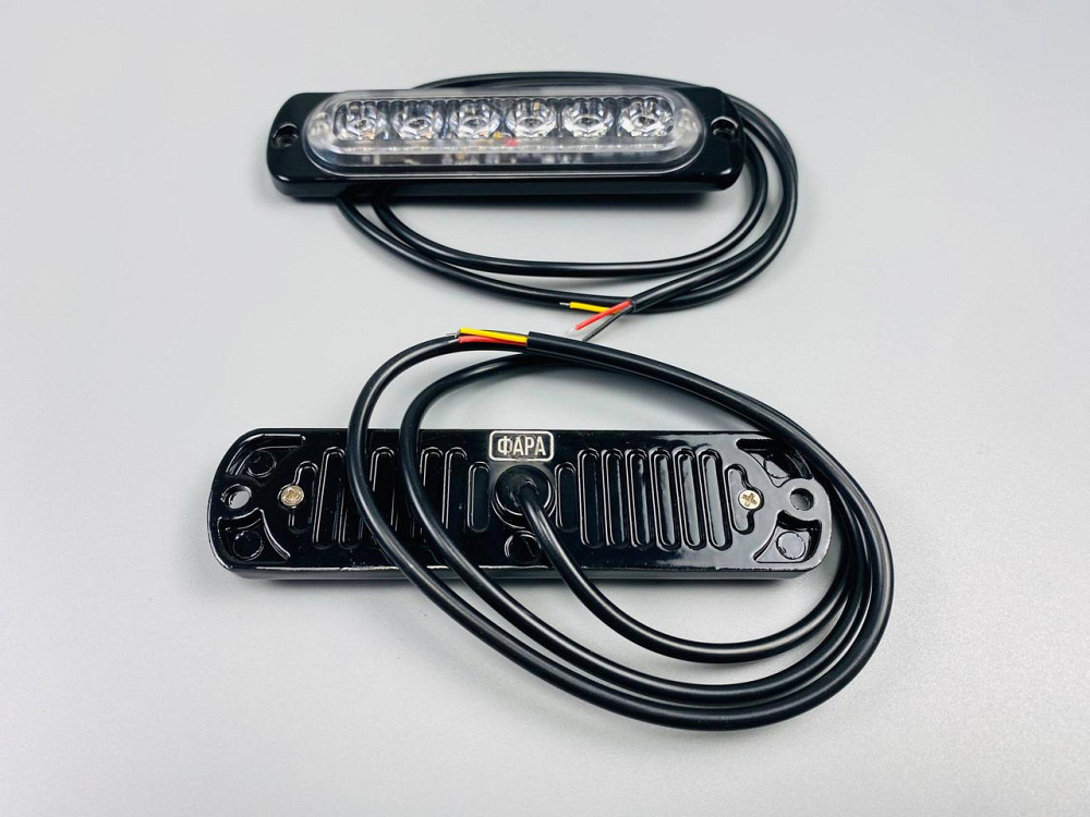 Стробоскоп автомобільний, Аварійні попереджувальні вогні для транспортних засобів LED 12В/24В (6 Led діодів) Мукачево - фото 10