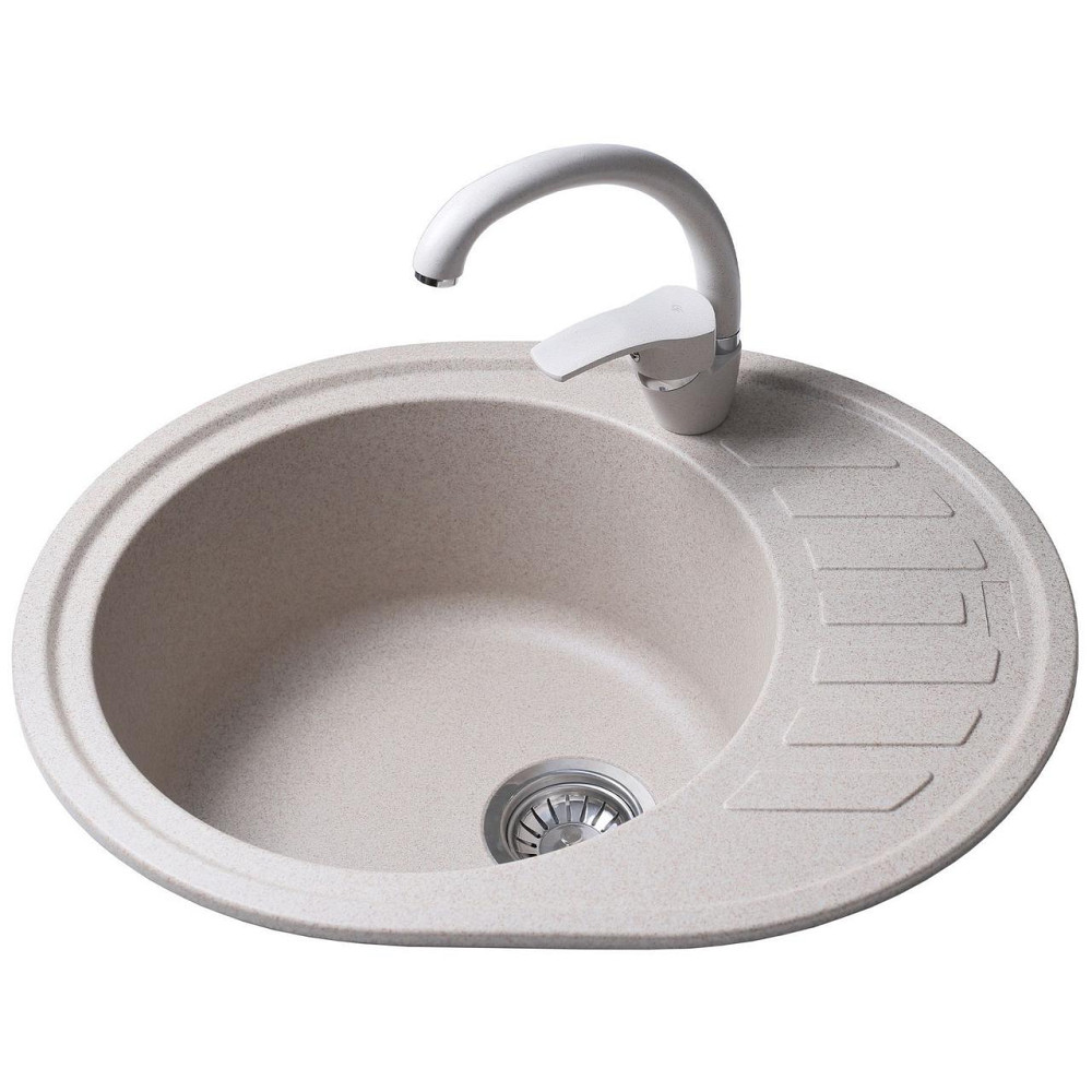 Гранітна мийка Globus Lux ARNO піщаний 620х500мм-А0004 (000020964) Київ - фото 2