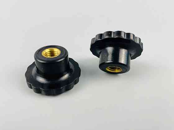 Наконечник важеля універсальний М8, D32 (чорний), латунна втулка різь внутрішня М8 Мукачево